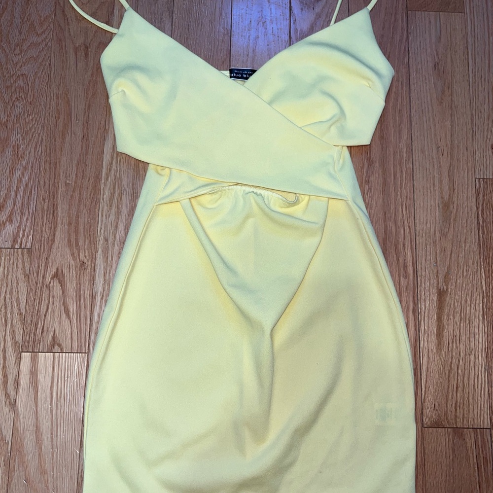 Yellow Spaghetti Strap Dress